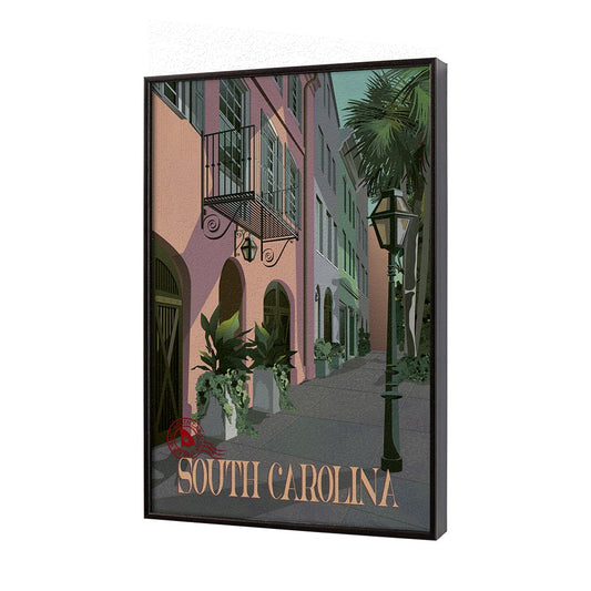 Mercana - South Carolina Go USA SM by Mercana Studio a Hand Embellished Decograph Framed Art Print - 15791 view 2