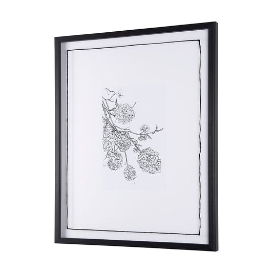Mercana - Spring Blooming IX by Mercana Studio a Hand Embellished Textured Framed Art Print Matted under Glass - 14082 view 2