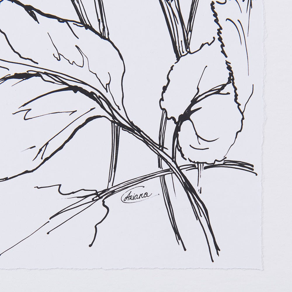 Mercana - Spring Blooming VIII by Mercana Studio Hand Embellished Textured Framed Art Print Matted under Glass - 14081 view 8