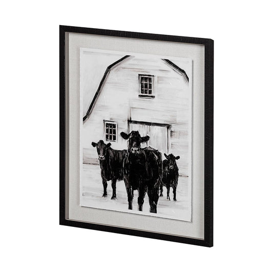 Mercana - Standing Around II by Ethan Harper a Hand Embellished Textured Framed Art Print Matted under Glass - 13722 view 2