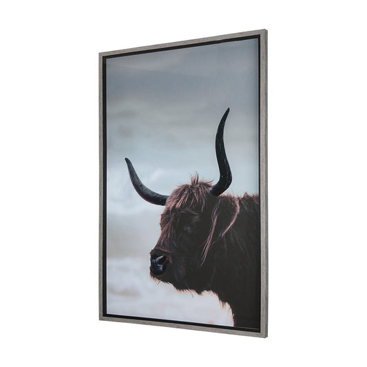 Mercana - Stark Still-Gaze by Mercana Studio a Hand Embellished Textured Framed Art Print Matted under Glass - 14643 view 2