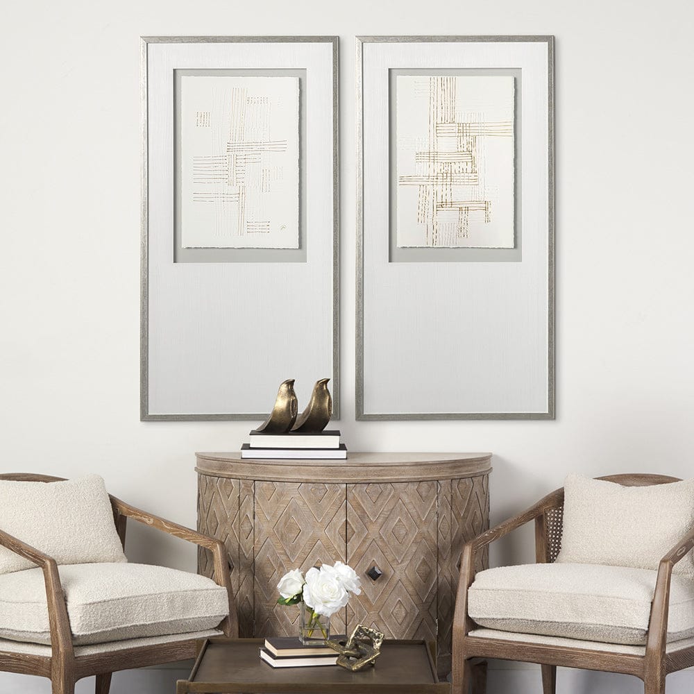 Mercana - Stave II by Studio M a handmade Original Framed Artwork under Glass - 12699 view 4