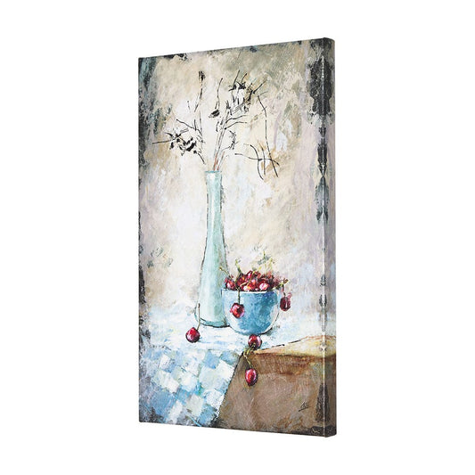 Mercana - Still Life with Cherries by Mercana Studio a Hand Embellished Textured Canvas - 102461-L view 2