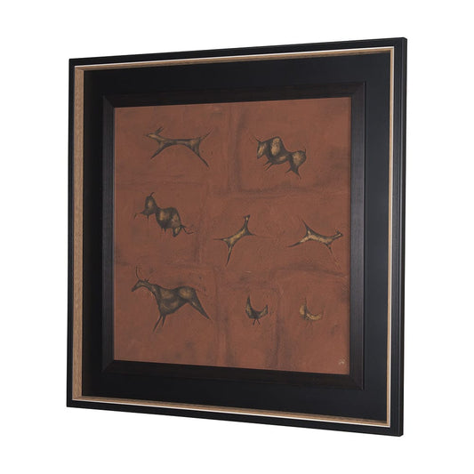 Mercana - Stone Age I by Studio M a handmade Original Framed Artwork under Glass - 15260 view 2
