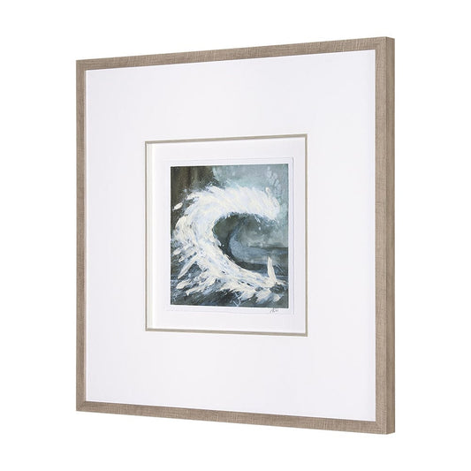 Mercana - Stormy Coast IV by Mercana Studio a Hand Embellished Framed Art Print Matted under Glass - 15610 view 2