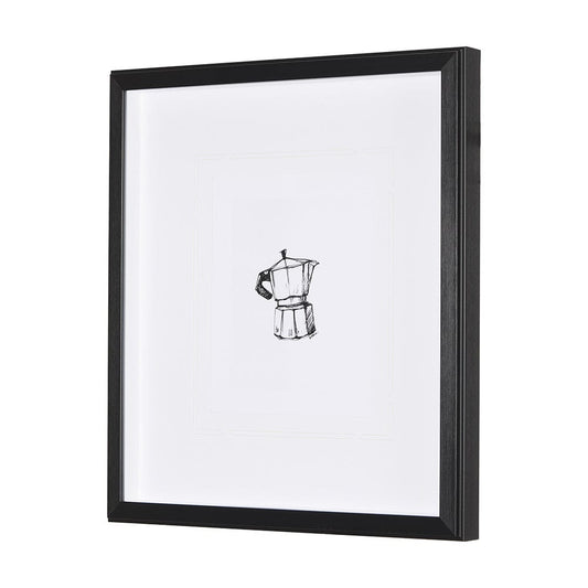 Mercana - Stove Top Espresso Maker by Simeng a Framed Art Print Matted under Glass - 14686 view 2