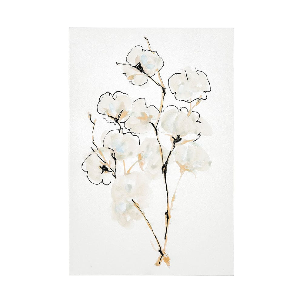 Mercana - Summer Cotton IV by Chris Paschke a Hand Embellished Textured Canvas - 101739-L view 1