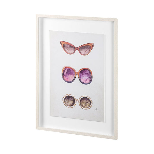 Mercana - Sunglass Collection II by Mercana Studio Hand Embellished Framed Art Print Matted under Glass - 13956 view 2