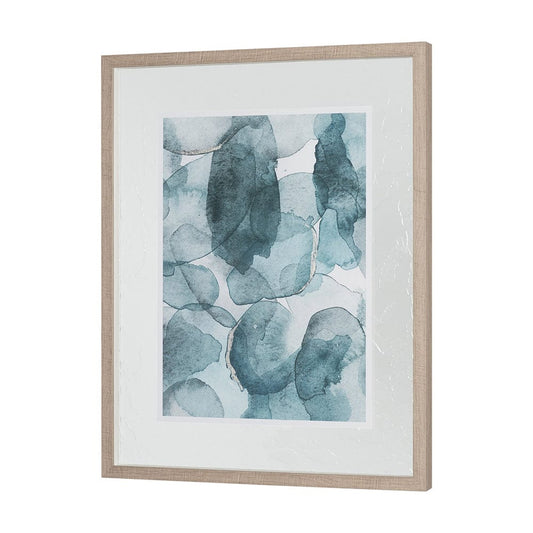 Mercana - Swim II by Mercana Studio a Hand Embellished Textured Framed Art Print Matted under Glass - 11496 view 2