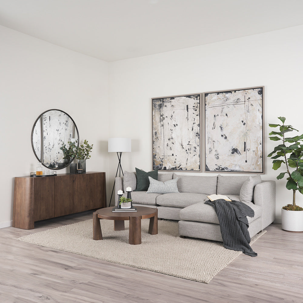 Mercana - Tammar Round Wood w/ Tapered Legs Coffee Table - 70842-AB view 9