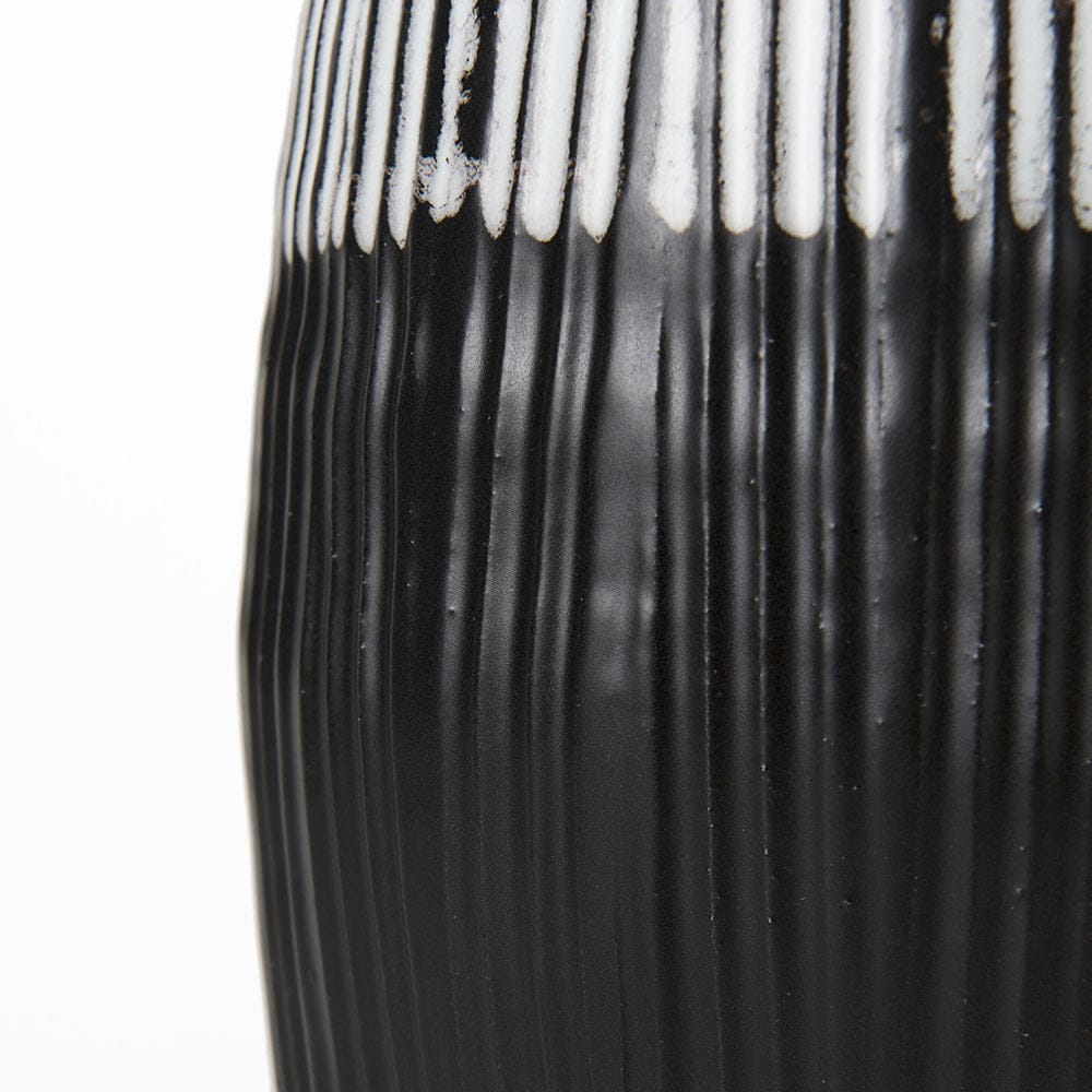 Mercana - Tanami I Tall Dark Brown/White Ceramic Vase - 67672_CLOSEOUT view 9