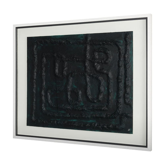 Mercana - Tangled II by Studio M a handmade Original Framed Artwork under Glass - 14962 view 2