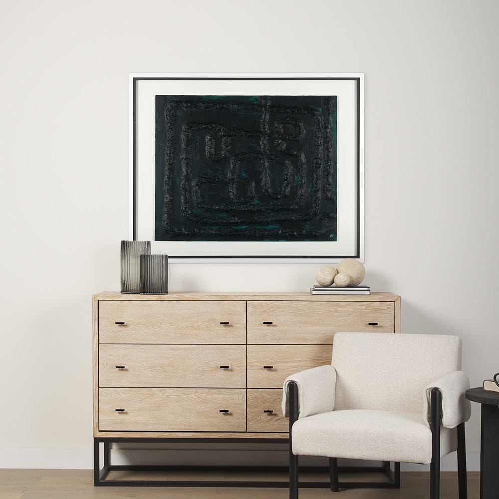 Mercana - Tangled II by Studio M a handmade Original Framed Artwork under Glass - 14962 view 8