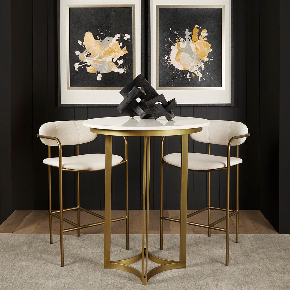 Mercana - Tanner Marble & Gold Metal Bistro Table - 69938-AB_CLOSEOUT view 9