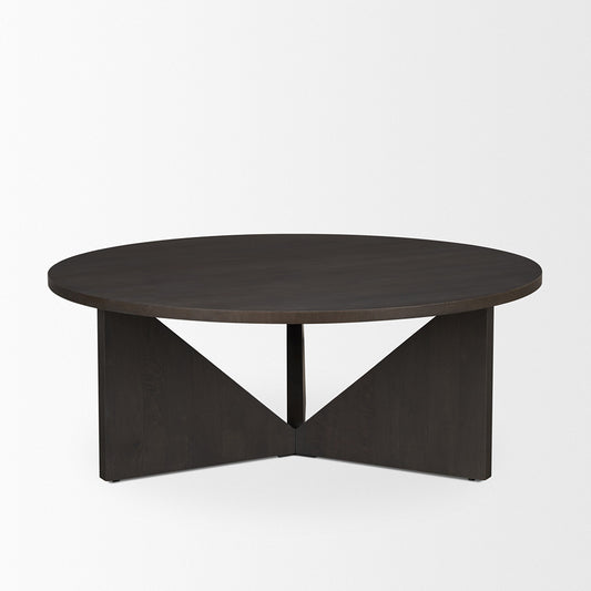 Mercana - Tarro Brown Wood w/ Triangle Legs Coffee Table - 71006 view 2