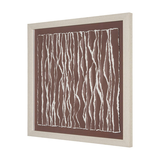 Mercana - Tattered Waves I by Studio M a handmade Original Framed 3D Textured Artwork under Glass - 15517 view 2