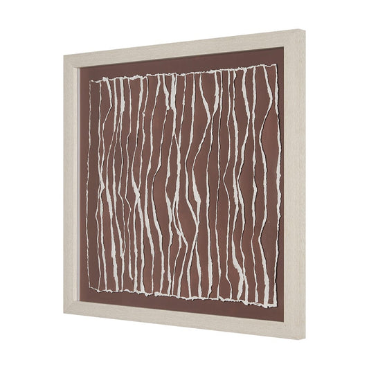 Mercana - Tattered Waves II by Studio M a handmade Original Framed 3D Textured Artwork under Glass - 15518 view 2