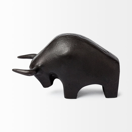 Mercana - Tauro II 9L x 4W Black Cast Aluminum Raging Bull - 68410 view 2