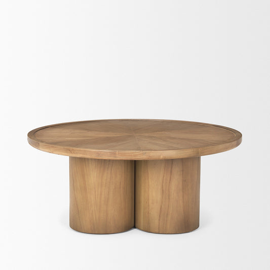 Mercana - Tavi Medium Brown Round Coffee Table - 70859-AB view 2