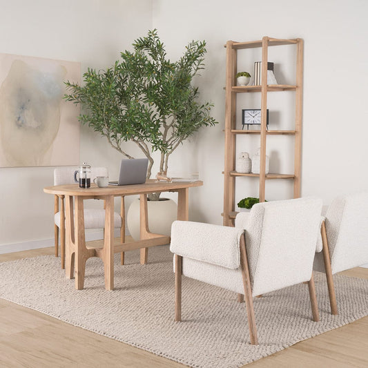 Mercana - Taylin Light Brown Solid Wood Desk - 71004 view 2