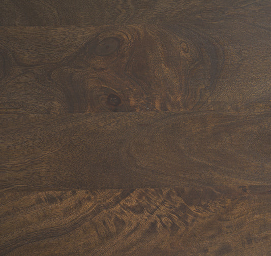 Mercana - Terra 48L x 28W x 15H Dark Brown Wood Oval Fluted Coffee Table - 69875 view 2