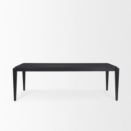 Mercana - Teva Black Wood Rectangular 92" Dining Table - 70862 view 2