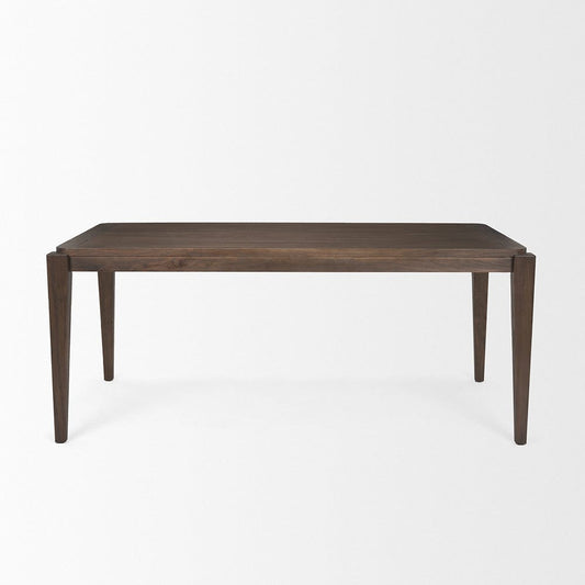 Mercana - Teva Dark Brown Wood Rectangular 72" Dining Table - 70863 view 2
