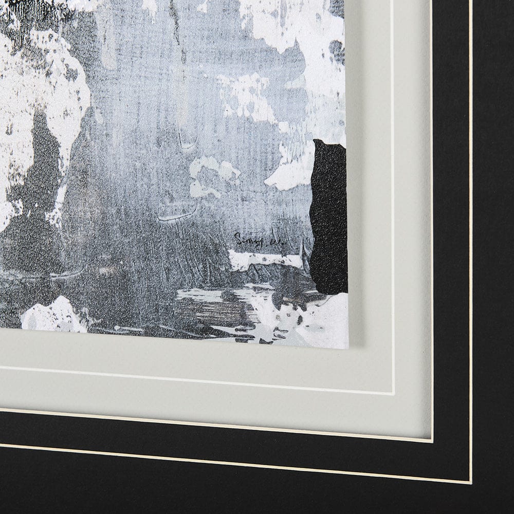 Mercana - The Fog I by Mercana Studio a Hand Embellished Textured Framed Art Print Matted under Glass - 14749 view 7