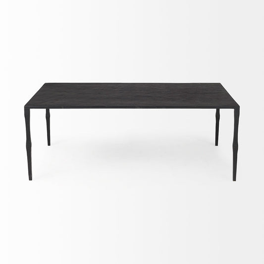 Mercana - Timothy 42.0 X 22.0 X 15.5 Ebony Black Iron Coffee Table - 69256 view 2