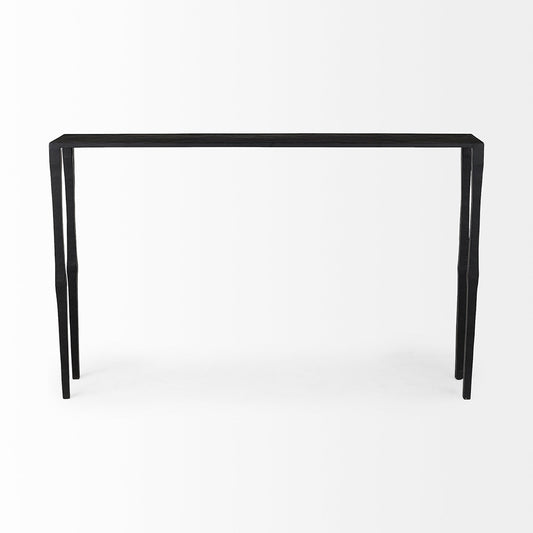Mercana - Timothy 48.0 X 8.0 X 30.0 Ebony Black Iron Console Table - 69257 view 2
