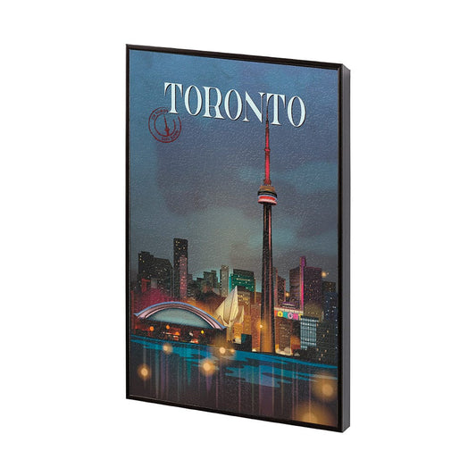 Mercana - Toronto Go Canada SM by Mercana Studio a Hand Embellished Decograph Framed Art Print - 13769 view 2