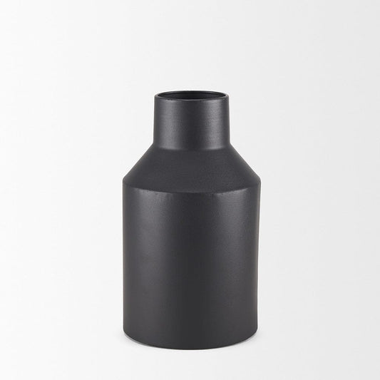 Mercana - Tosca Small Matte Black Metal Vase - 70945 view 2