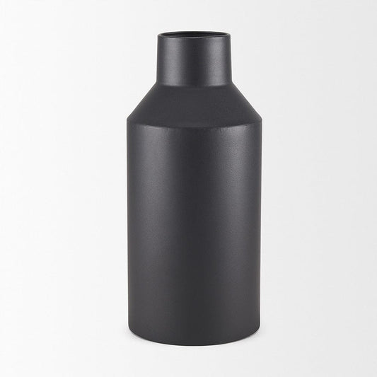 Mercana - Tosca Tall Matte Black Metal Vase - 70947 view 2
