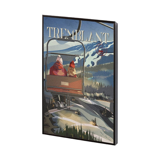 Mercana - Tremblant Go Canada SM by Mercana Studio a Hand Embellished Decograph Framed Art Print - 14066 view 2
