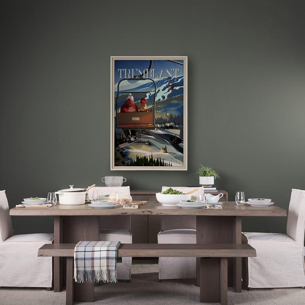 Mercana - Tremblant Go Canada XL by Mercana Studio a Hand Embellished Decograph Framed Art Print under Glass - 14065 view 6