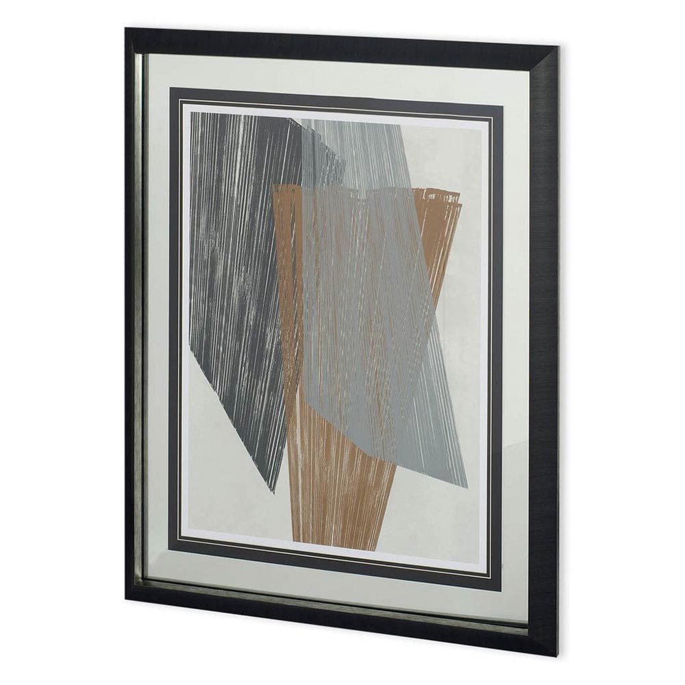 Mercana - Triangle Stripes I by Jennifer Goldberger a Framed Art Print Matted under Glass - 11025 view 1