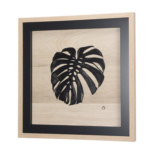 Mercana - Tropican Leave I by Mercana Studio a Hand Embellished Textured Framed Art Print - 14341 view 2