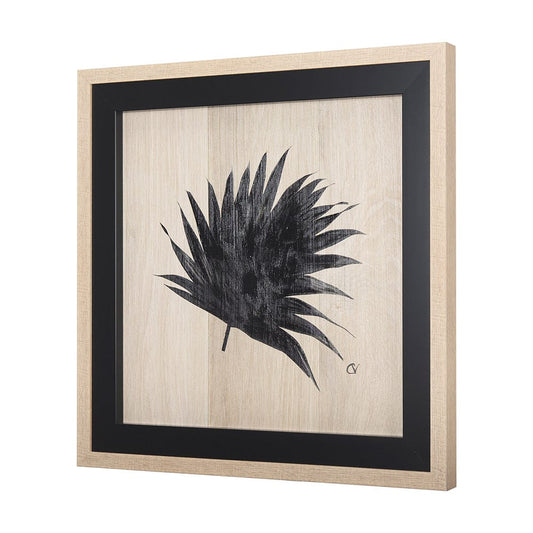 Mercana - Tropican Leave II by Mercana Studio a Hand Embellished Textured Framed Art Print - 14342 view 2