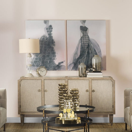 Mercana - Tulle and Drapery I by Mercana Studio a Hand Embellished Textured Canvas - 100888-S view 2