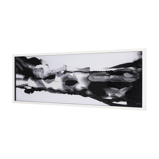 Mercana - Turbulent River by Mercana Studio a Hand Embellished Textured Framed Art Print Matted under Glass - 14819 view 2