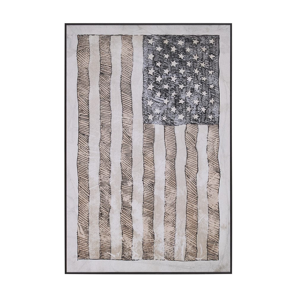 Mercana - USA Flag by Mercana Studio a Hand Embellished Framed Art Print - 15688 view 8
