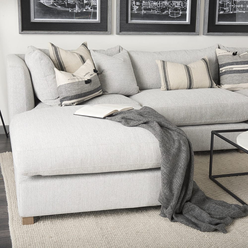 Mercana - Valence 38.6L x 38.6W x 17.7H Light Gray Full Size Ottoman Sectional Piece - 69119 view 14