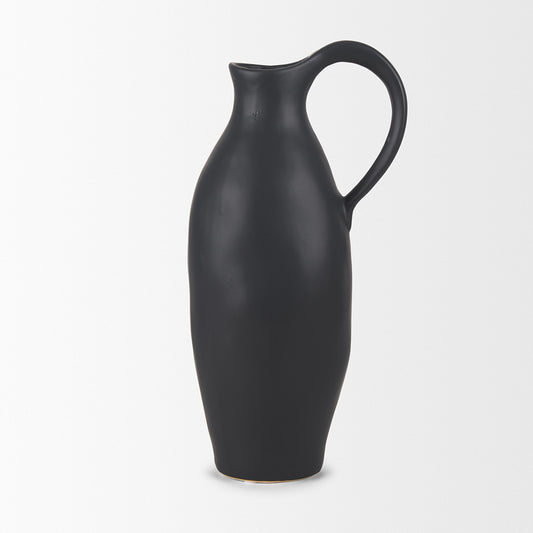 Mercana - Valora Matte Black Ceramic Jug - 70989 view 2