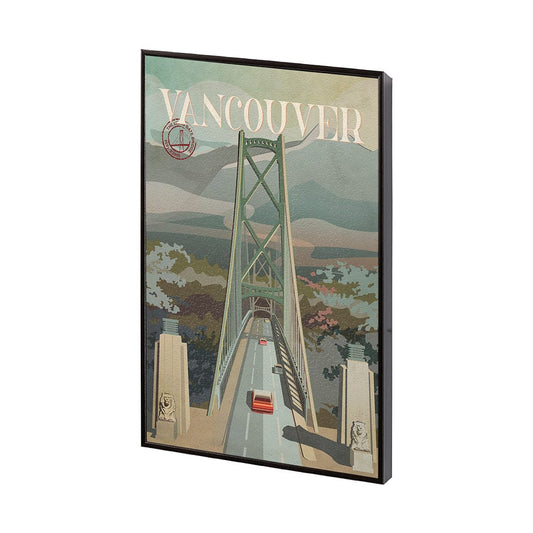 Mercana - Vancouver Go Canada SM by Mercana Studio a Hand Embellished Decograph Framed Art Print - 13704 view 2