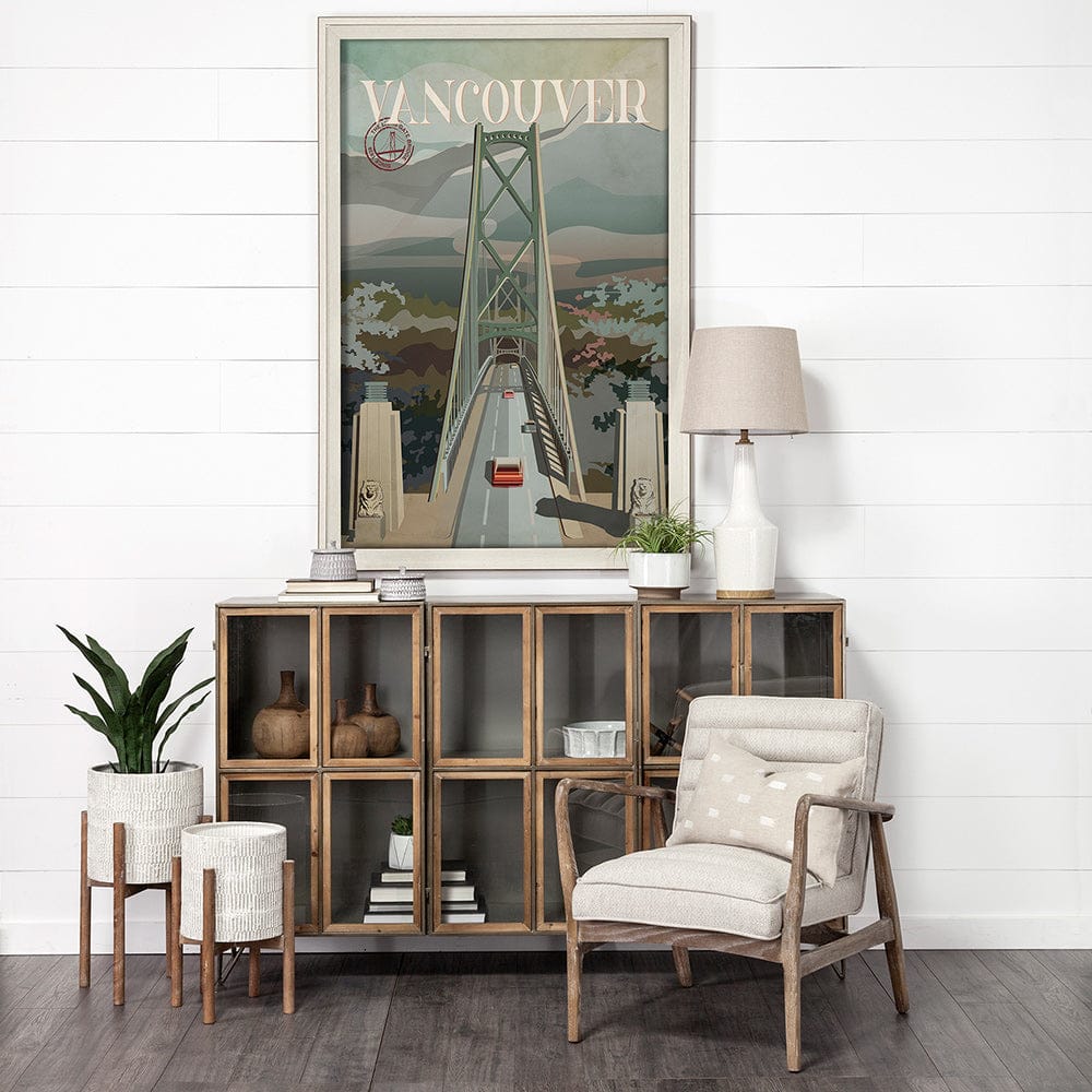 Mercana - Vancouver Go Canada XL by Mercana Studio a Hand Embellished Decograph Framed Art Print under Glass - 13609 view 6