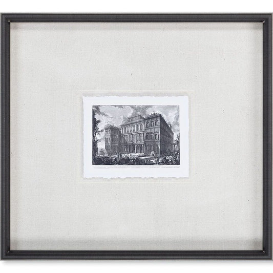 Mercana - Veduta sul Monte Quirinale MC by Piranesi a Framed Art Print Matted under Glass - 9588 view 2