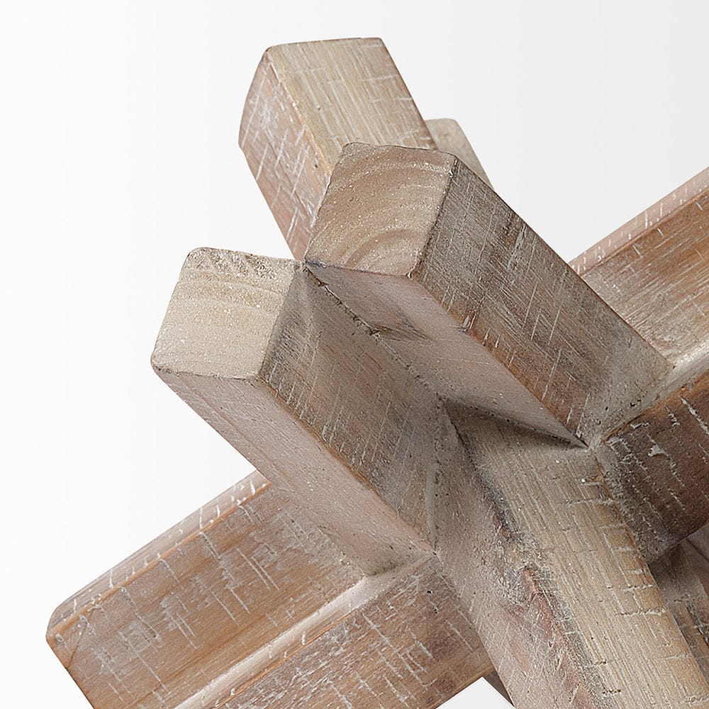 Mercana - Vega I Small 6L x 6W Natural Wood Jack Object - 68645 view 5