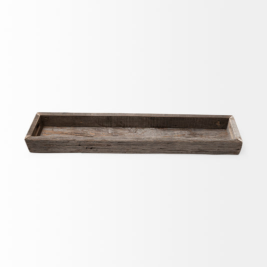 Mercana - Vernon Large 36L x 7W Brown Reclaimed Wood Tray - 68859 view 2