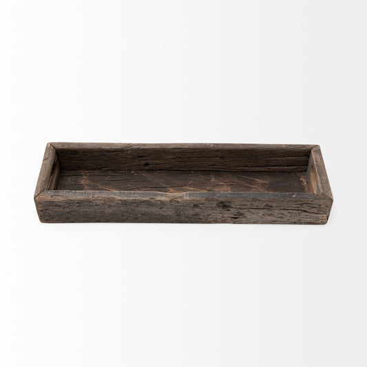 Mercana - Vernon Small 24L x 7W Brown Reclaimed Wood Tray - 68860 view 2