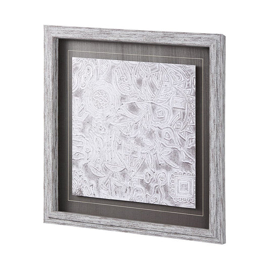 Mercana - Vintage Tile Collection I by Mercana Studio a Hand Embellished Textured Framed Art Print - 14048 view 2